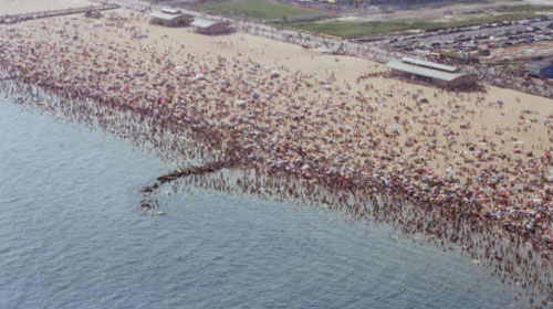 Beach Advertising: Aerial View